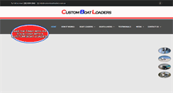 Desktop Screenshot of customboatloaders.com.au