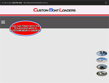 Tablet Screenshot of customboatloaders.com.au